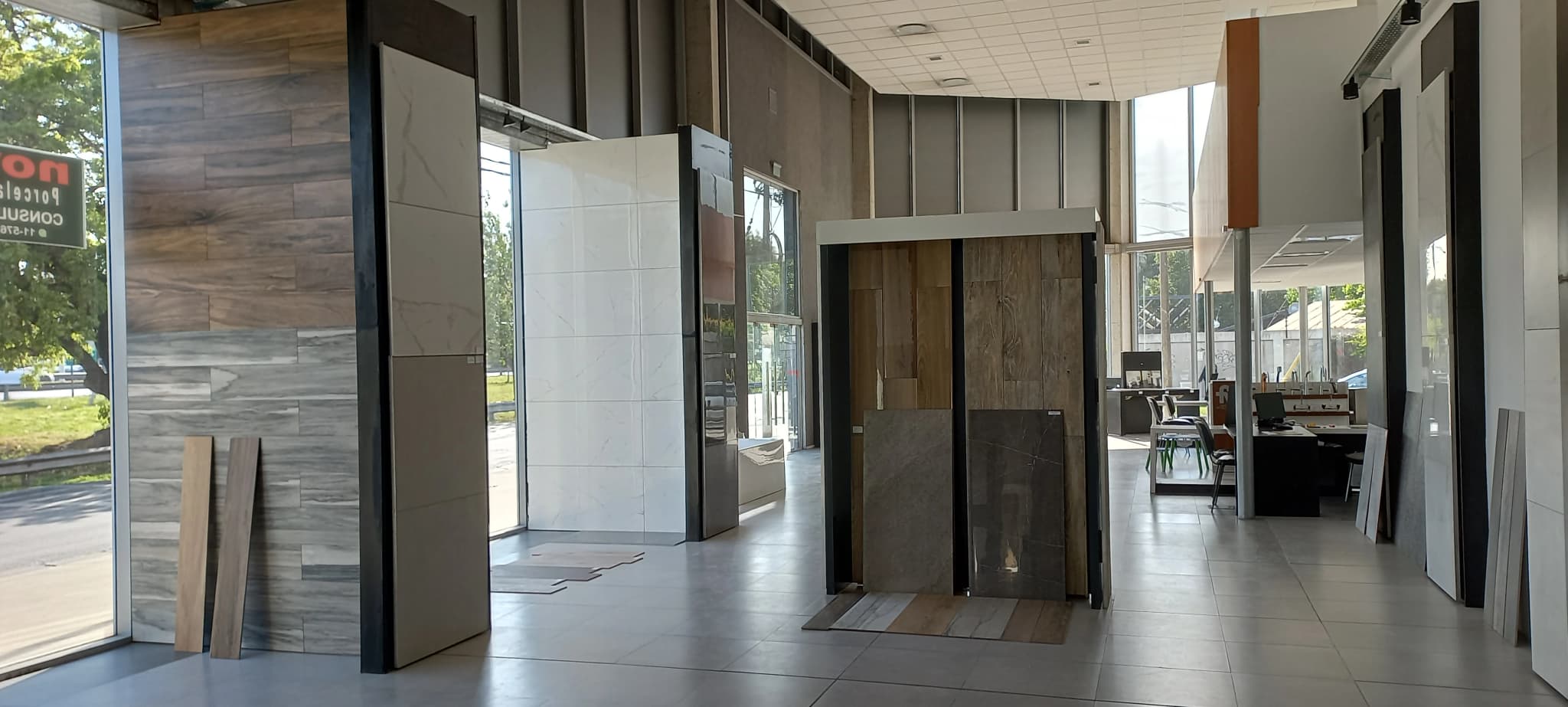 Showroom de novo porcelanatos